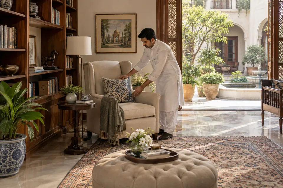 Domestic Staff in DHA Islamabad–Rawalpindi Domestic Staff in DHA Islamabad–Rawalpindi: Illustrative household scene for dha
