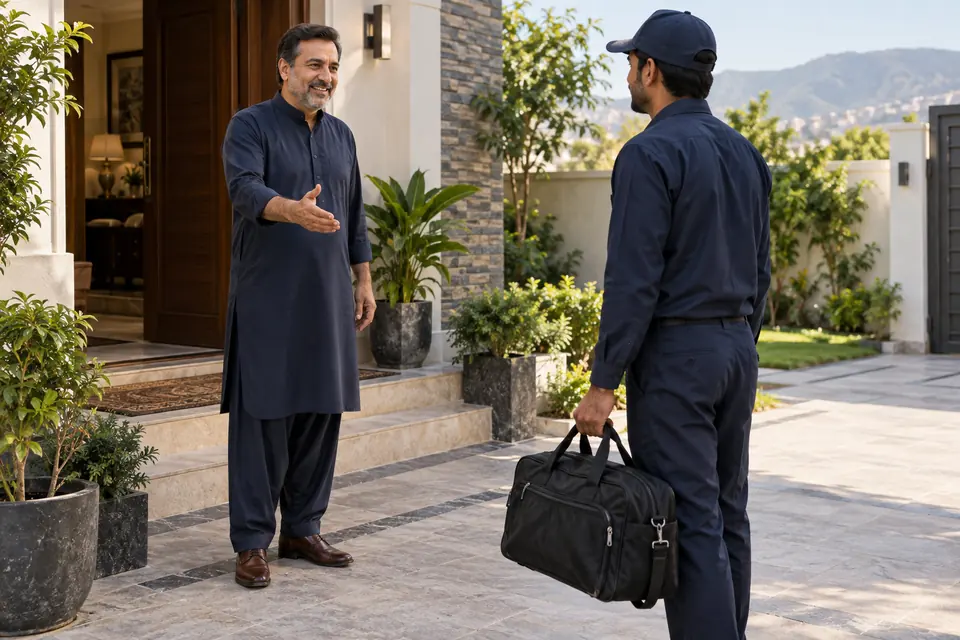 Domestic Staff in Faisal Town Domestic Staff in Faisal Town: Illustrative household scene for faisal town