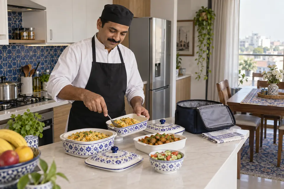 Hire Cooks in Askari 14: Home cook preparing a household meal in a Pakistani kitchen